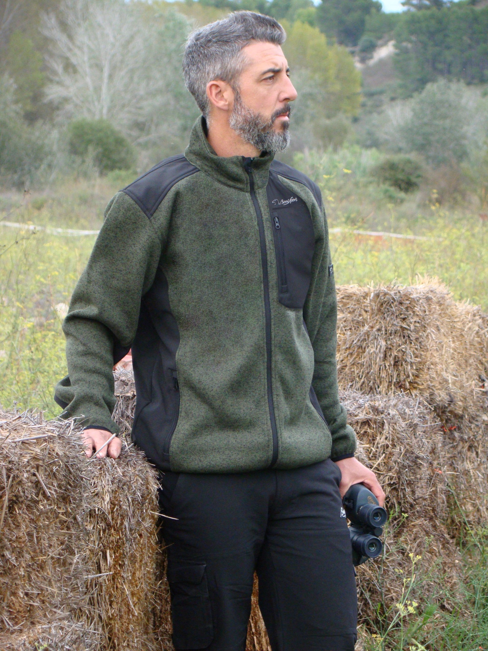 Chaqueta punto-soft shell "aral" - Caqui Benisport®