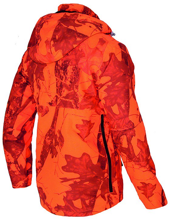 Chaqueta impermeable "krill" camu naranja