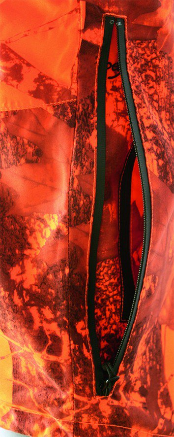 Chaqueta impermeable "krill" camu naranja