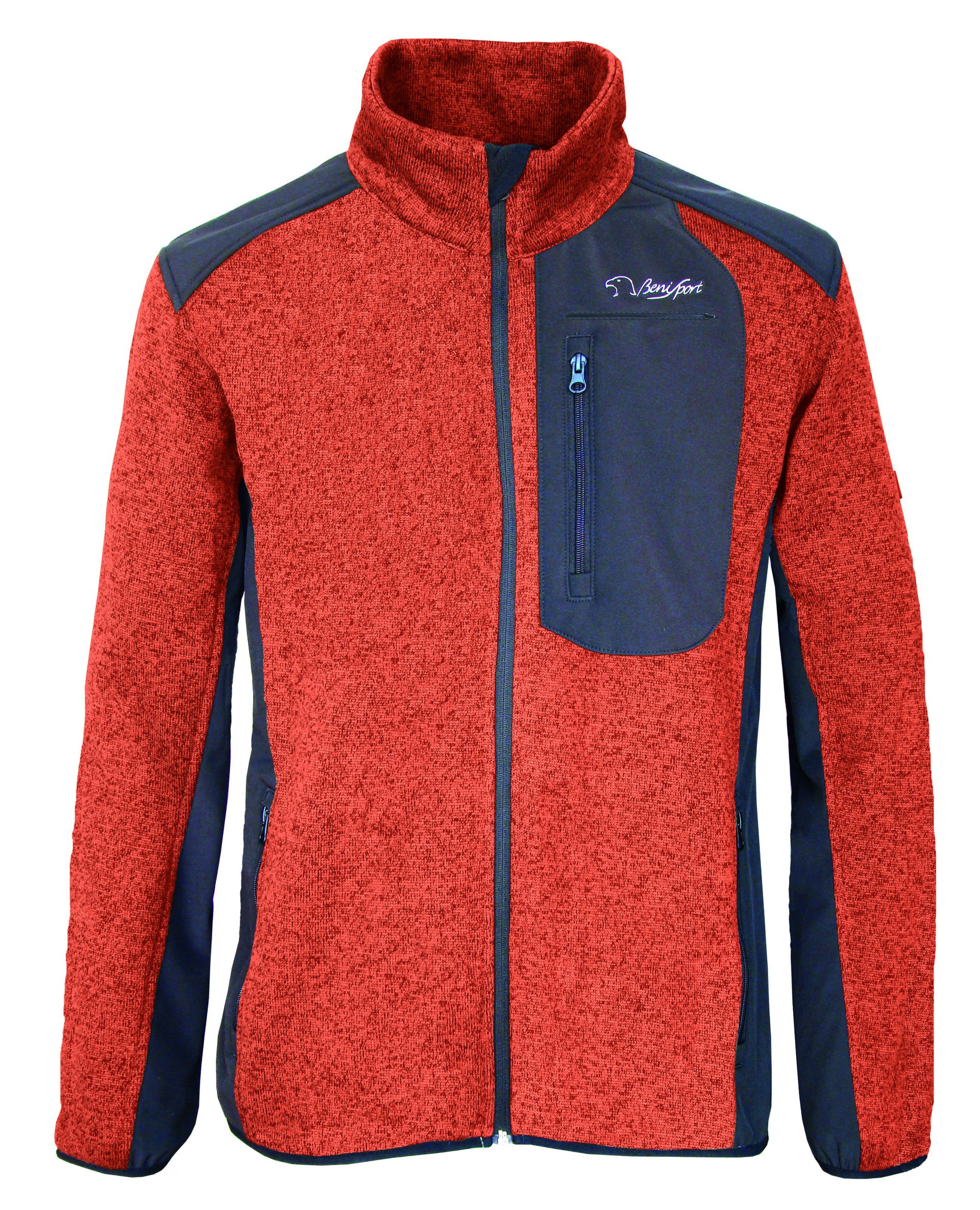 Chaqueta de punto Softshell "aral" - Color naranja - Benisport® chaqueta softshell