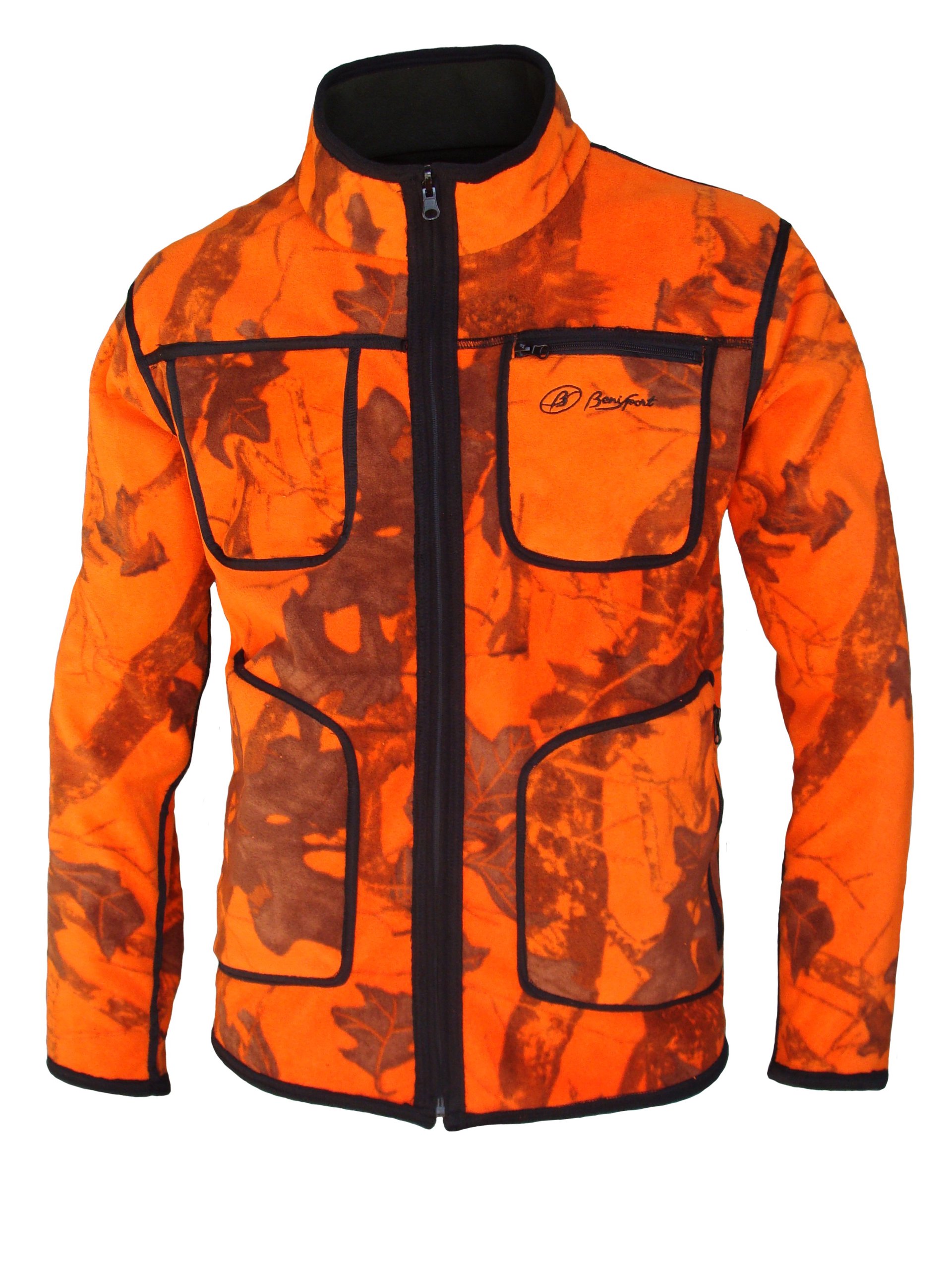 Chaqueta polar reversible "alondra" - Chaqueta de caza naranja verde de la marca benisport®