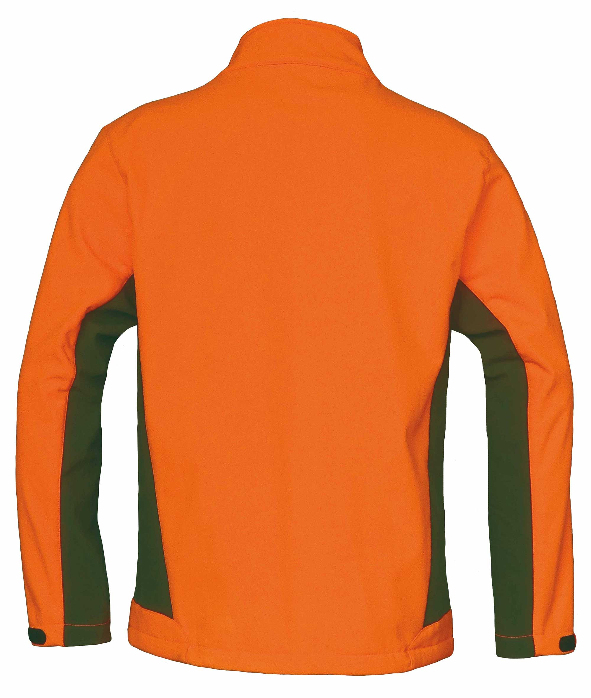 CHAQUETA SOFT SHELL "NORWAY" CAQUI/NARANJA
