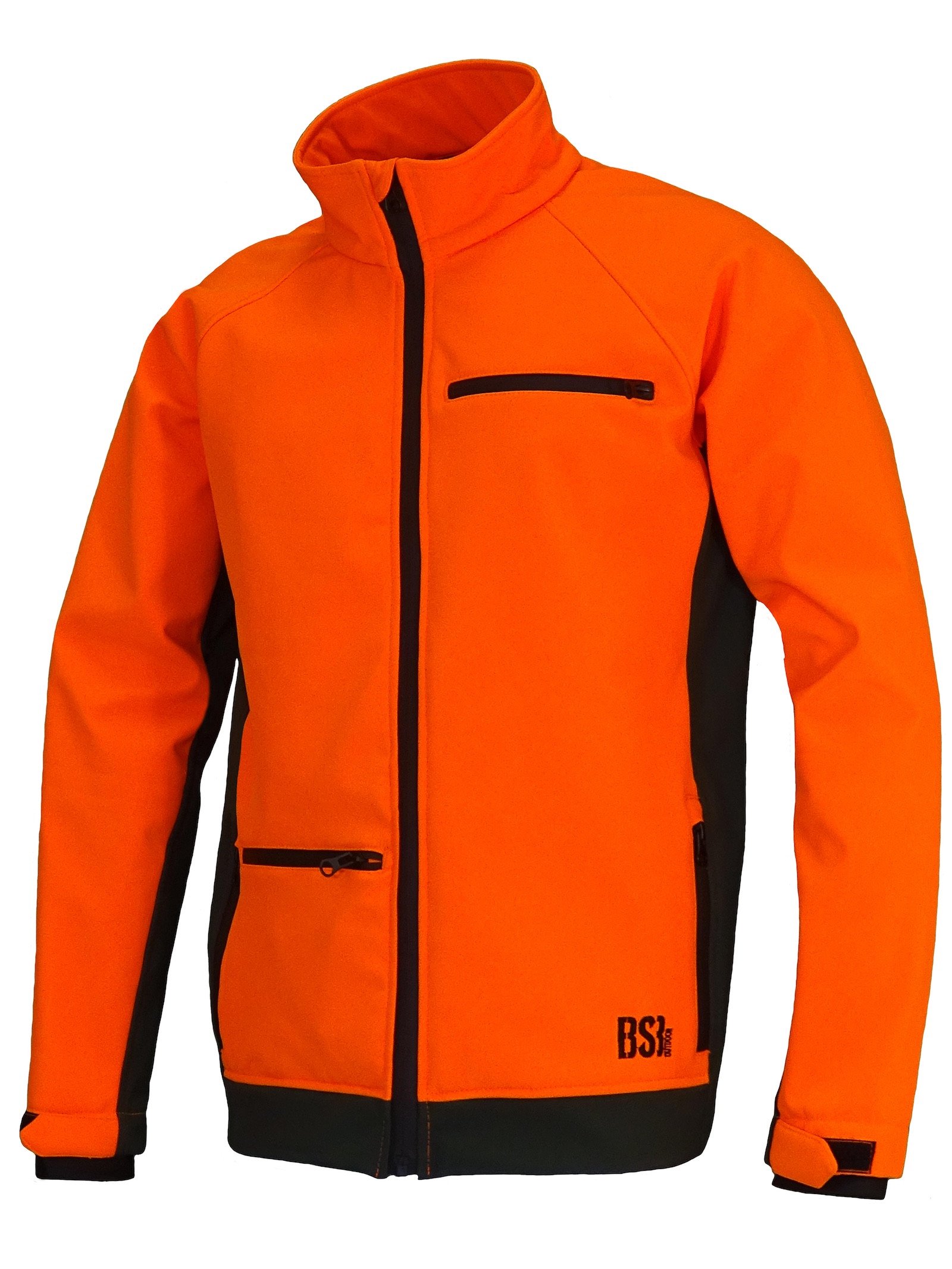 Chaqueta soft shell "norway" caqui/naranja - 6XL (2101/6XL)