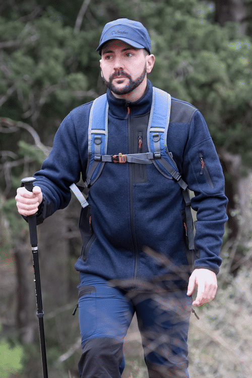 Chaqueta punto soft shell azul "teneguía" - Benisport