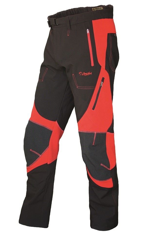 Pantalón soft shell rojo/negro - Benisport ® - Rojo / 44 (681/44)