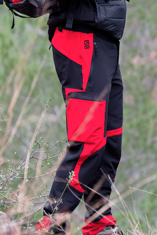 Pantalón soft shell rojo/negro - Benisport ®