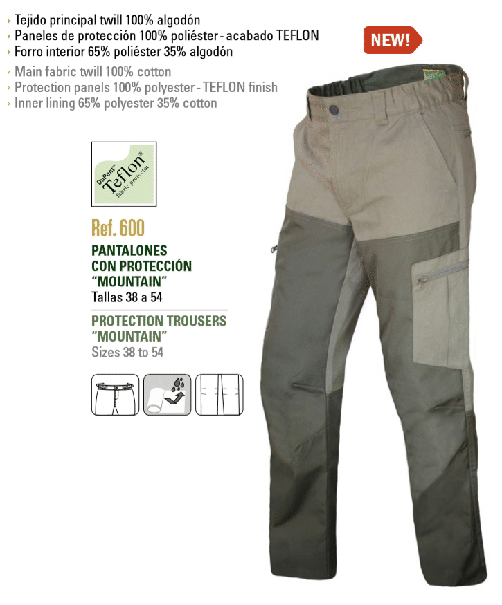 Pantalones con protección "mountain" - Benisport®