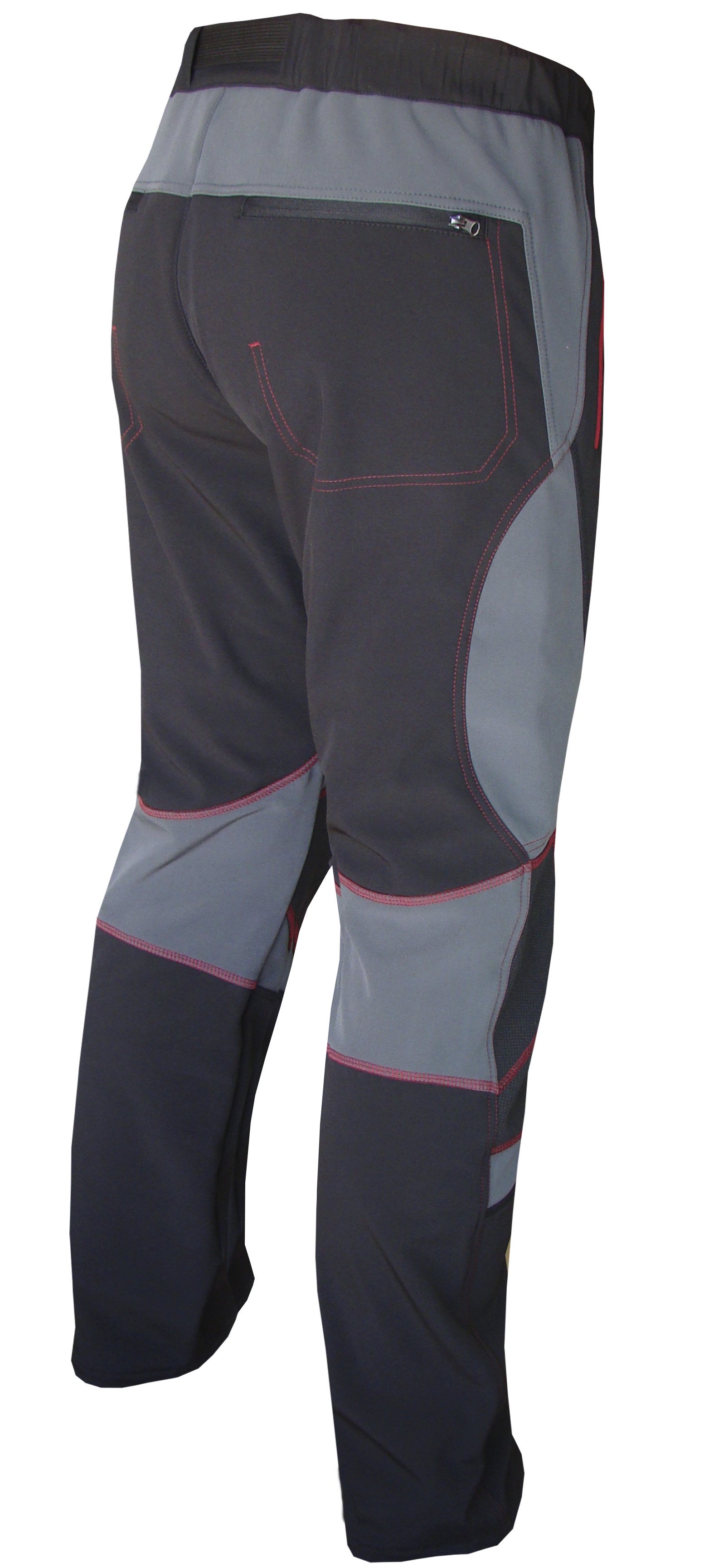 Benisport Pantalón soft shell gris/negro
