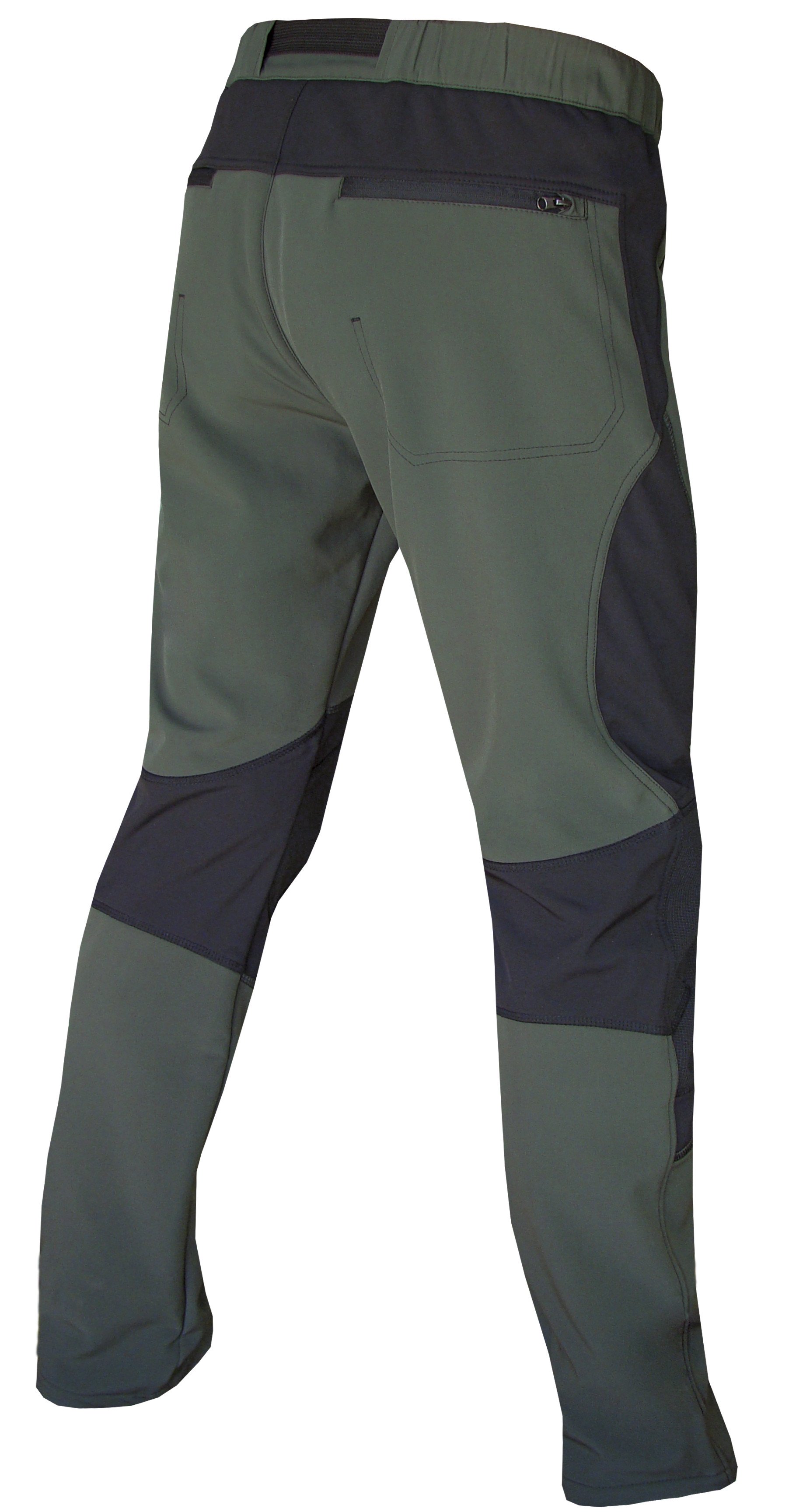 Pantalón soft shell caqui/negro