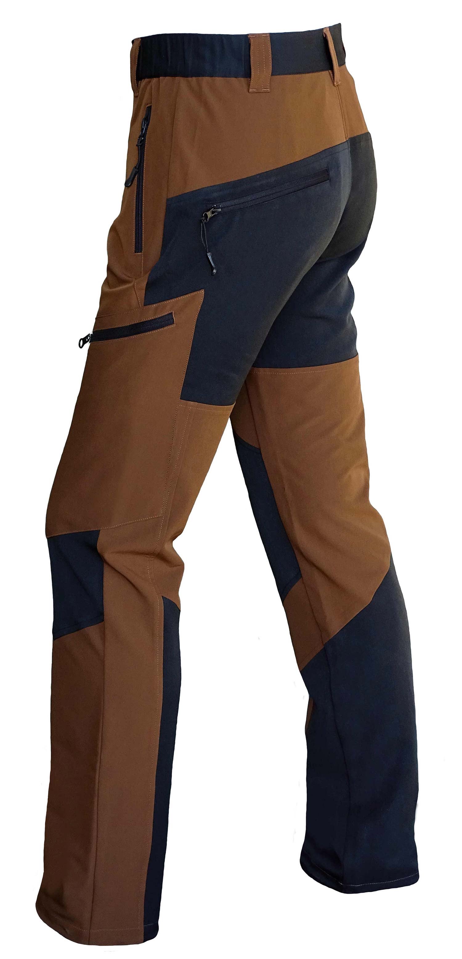 PANTALON MARRON-NEGRO "ELBA"