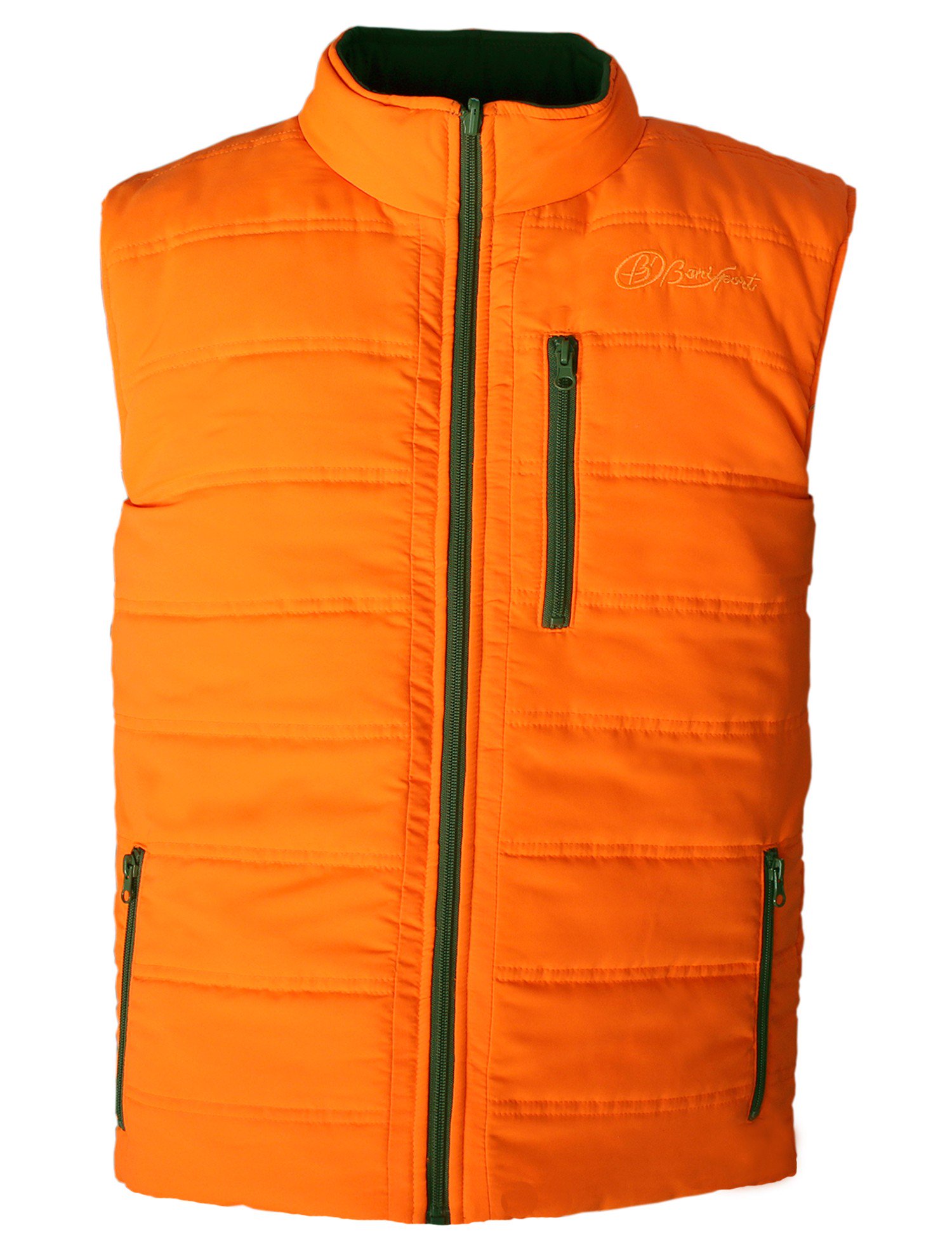 Chaleco reversible caqui-naranja alpine - Benisport® chaleco de frio