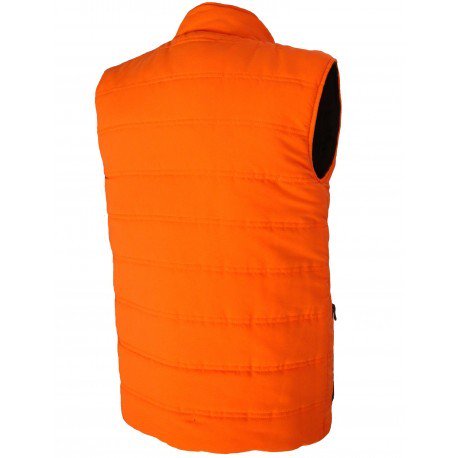 Chaleco reversible caqui-naranja alpine - Benisport® chaleco de frio