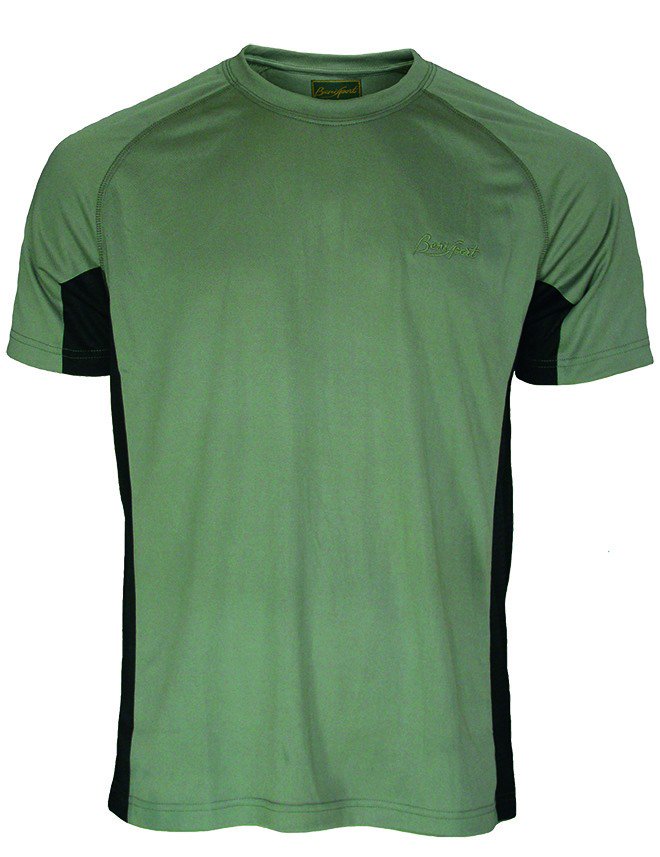 Camiseta técnica caqui/negro