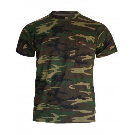 Camiseta panadero manga corta camuflaje