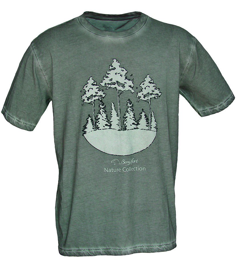 Camiseta algodón lavada nature gris -Benisport® - Gris / M (483/M)