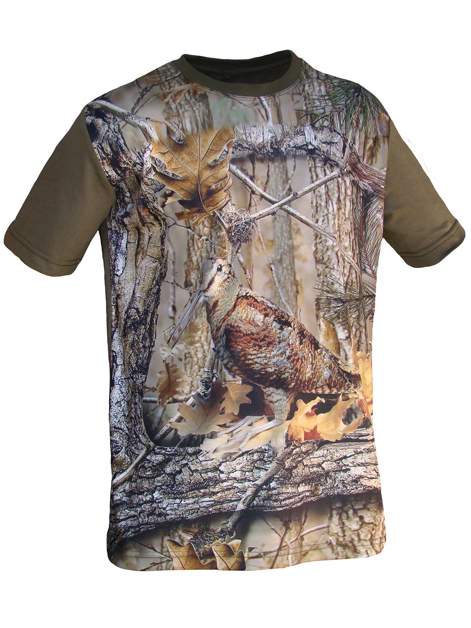 Camiseta 3D "becada" - Caqui / 3XL (442/3XL)