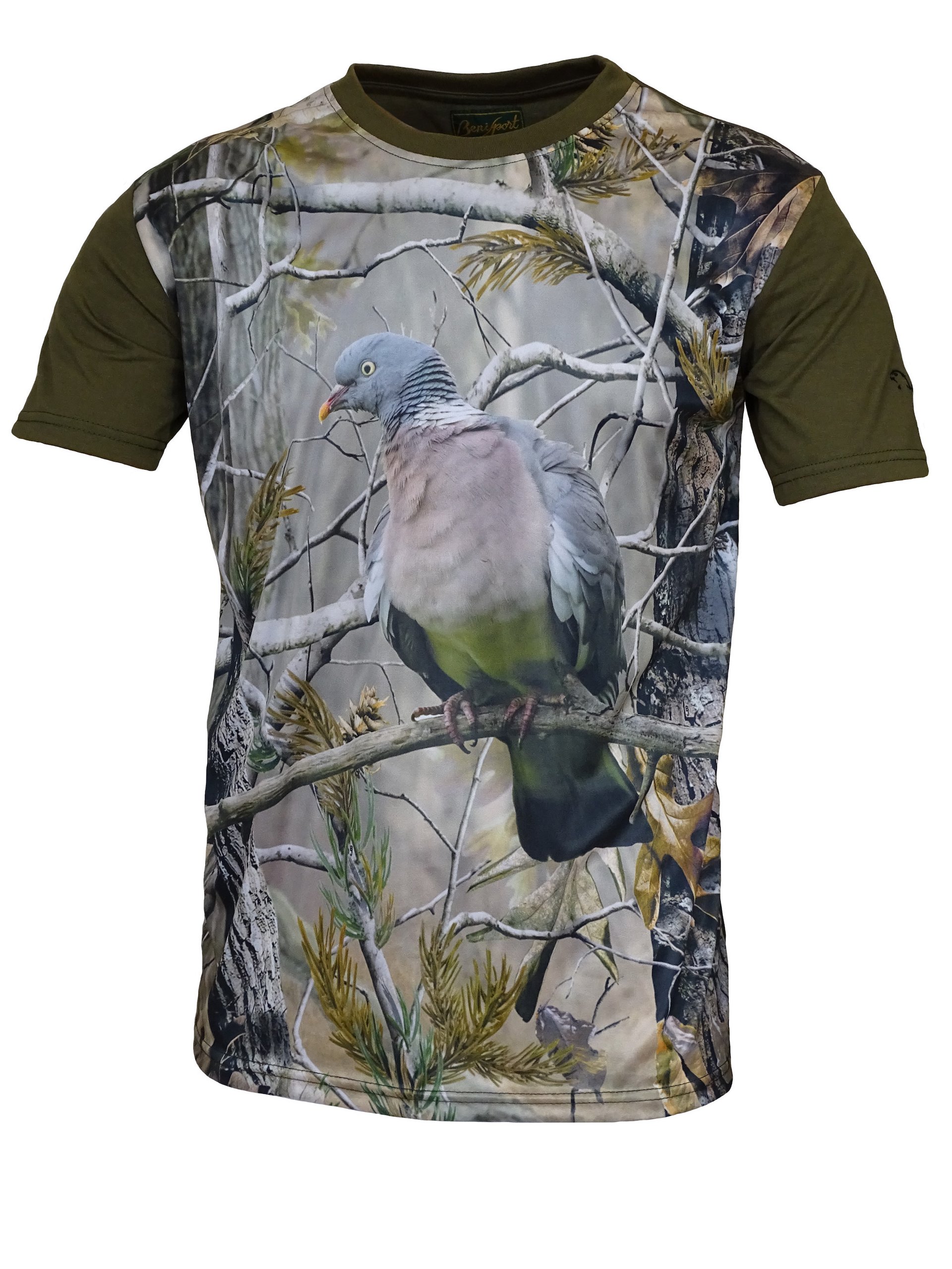 Camiseta 3D "paloma" - Benisport - Caqui / L (443/L)
