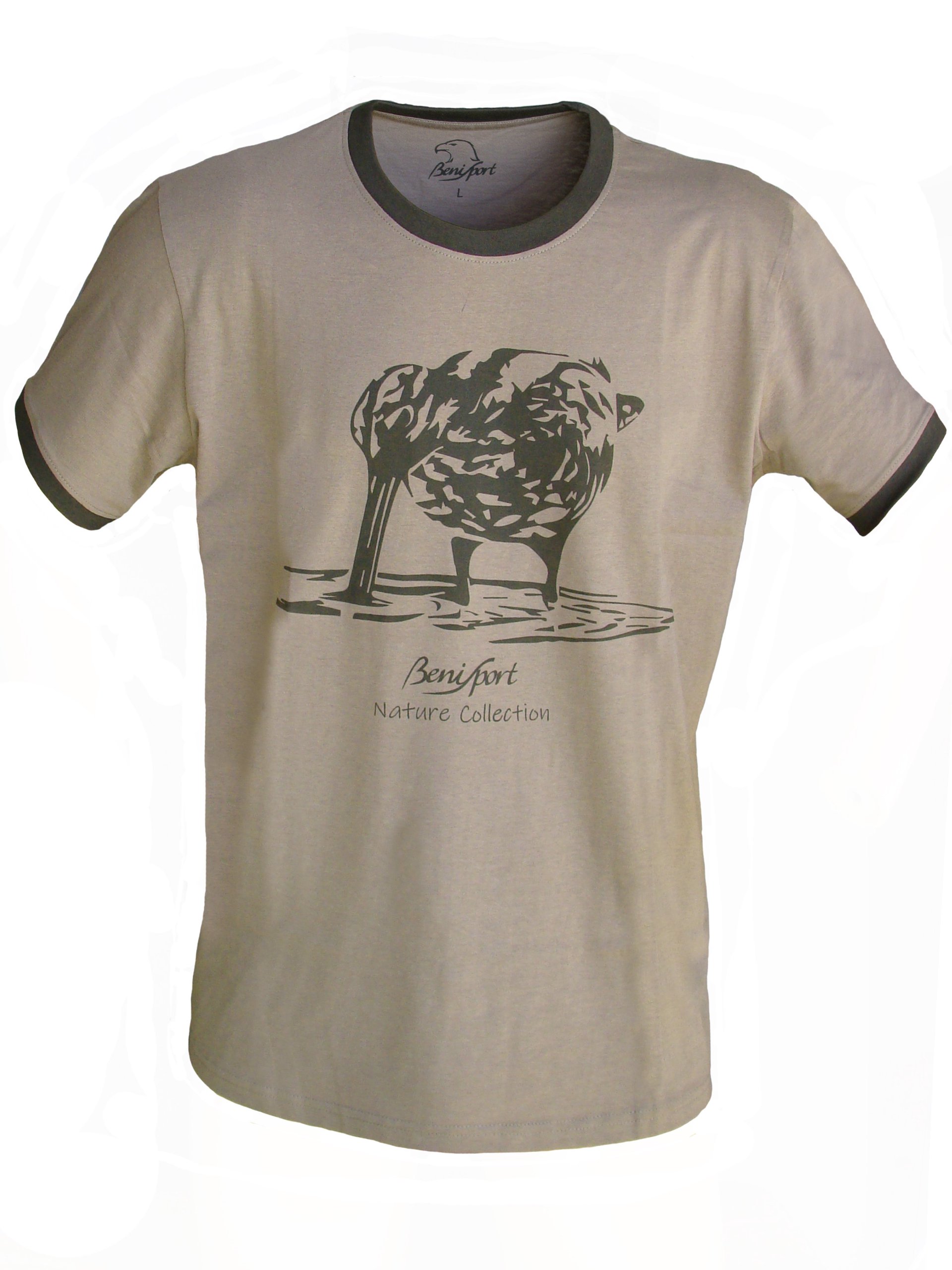 Camiseta algodón "becada" - Marrón / 3XL (482/3XL)