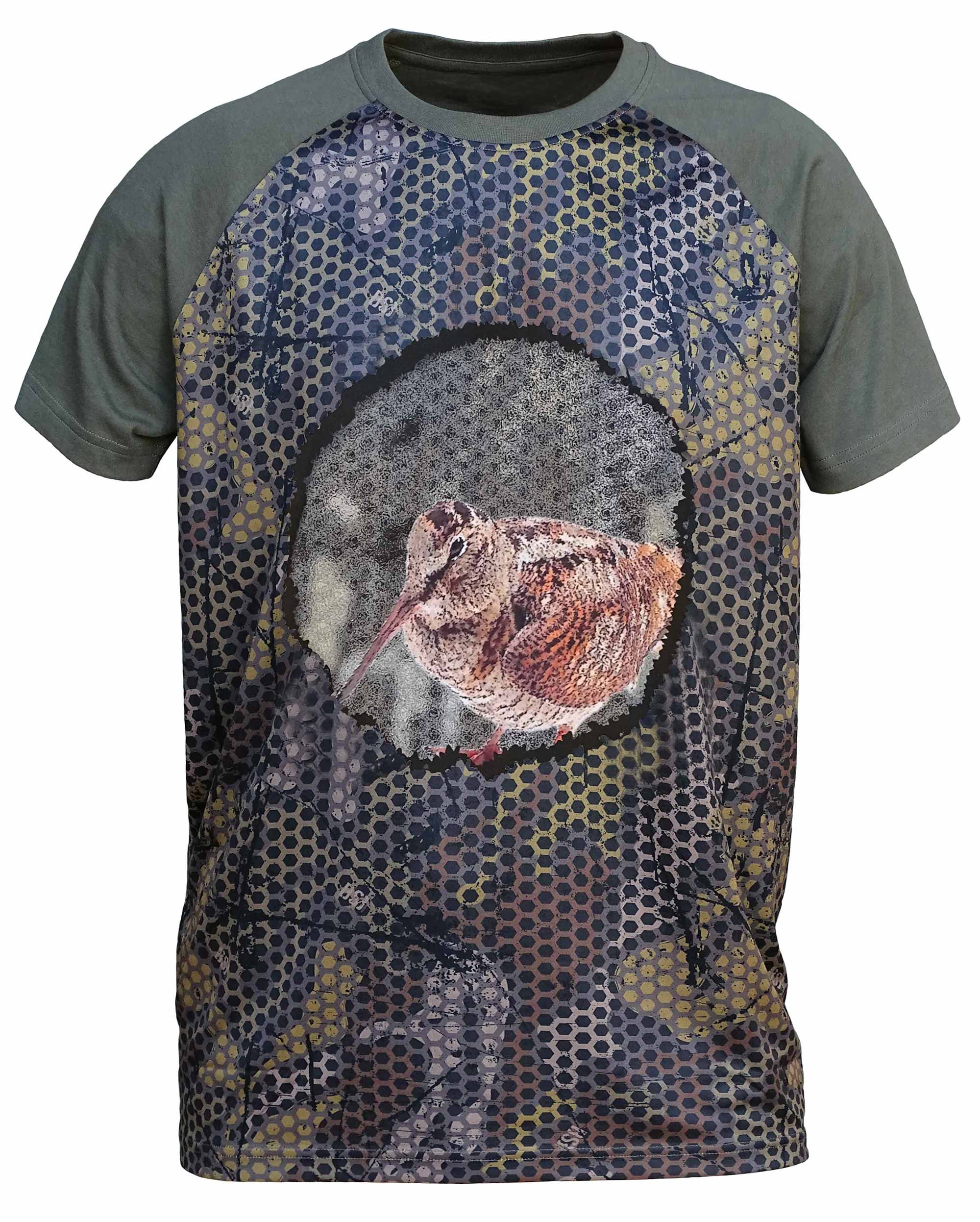 CAMISETA FOREST PRINT 3D "BECADA"