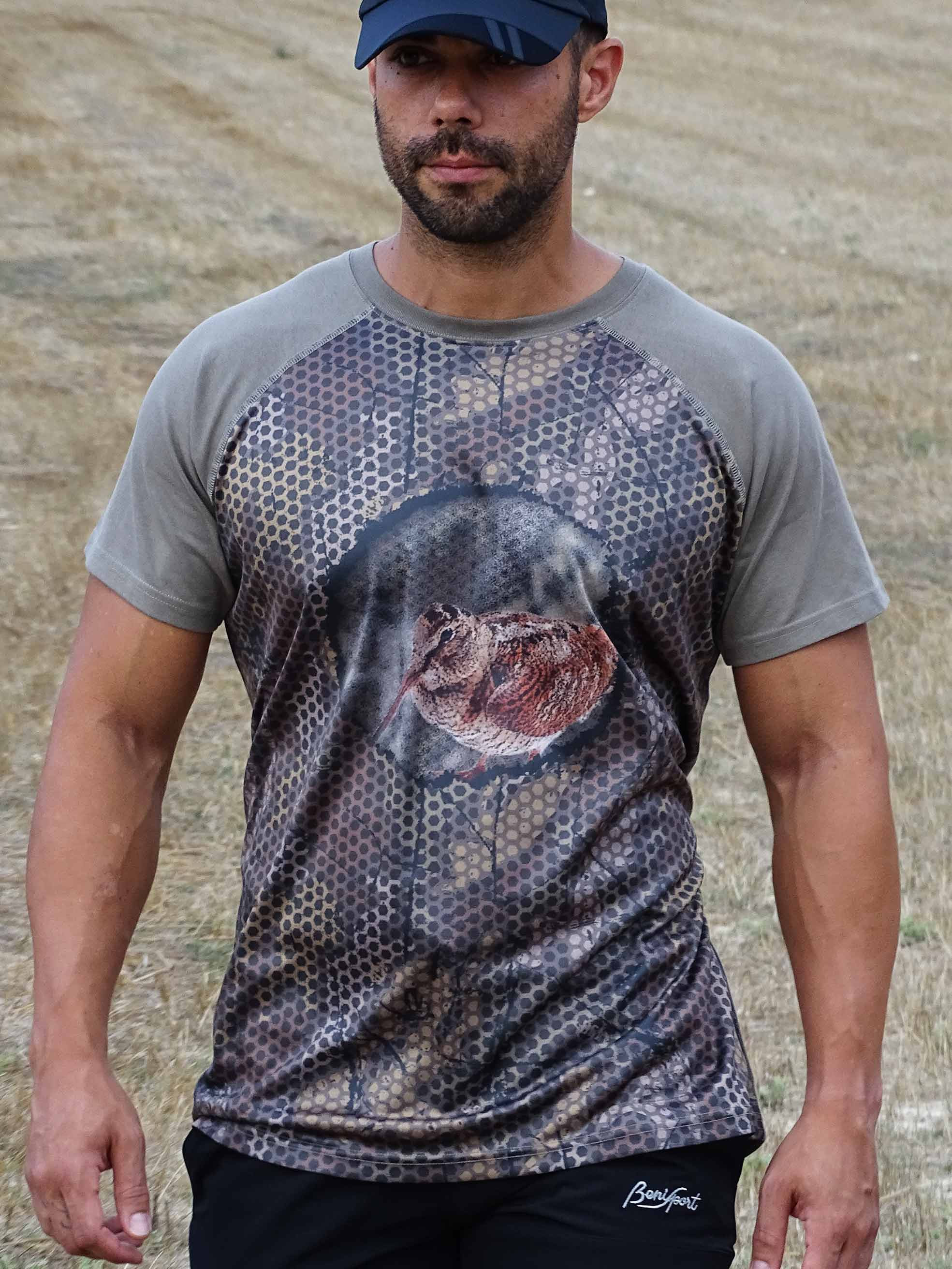 CAMISETA FOREST PRINT 3D "BECADA"