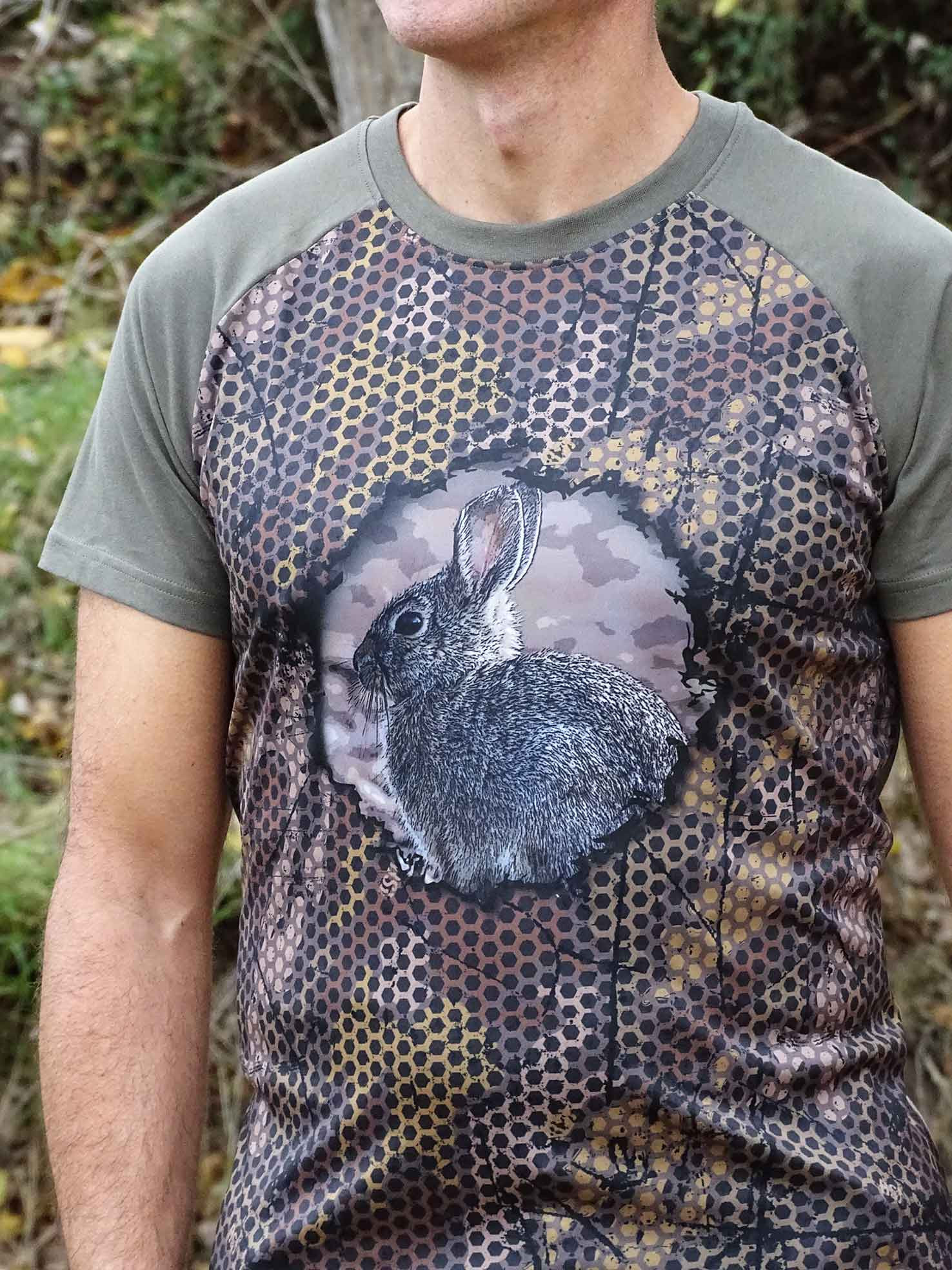CAMISETA FOREST PRINT 3D "CONEJO"