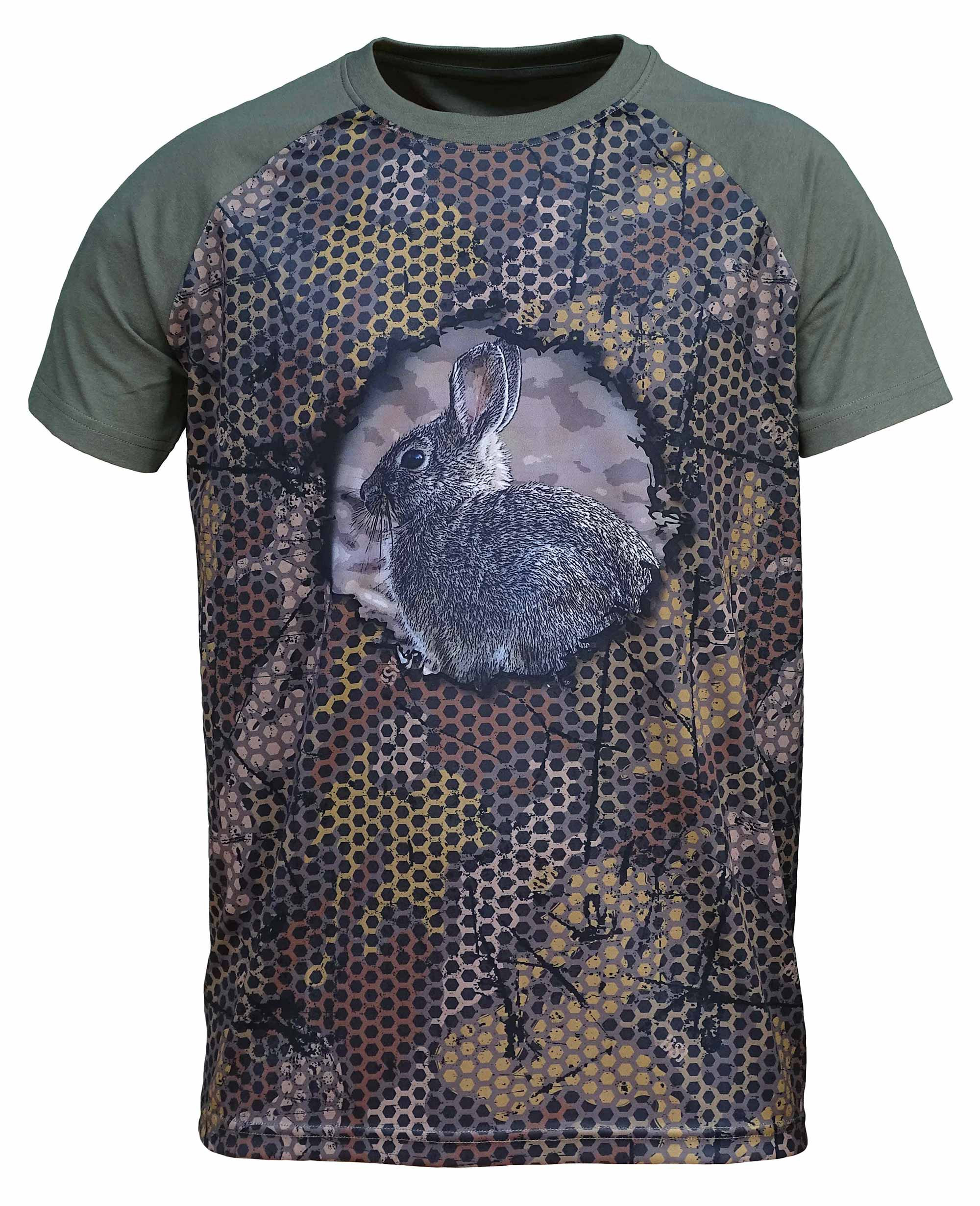 CAMISETA FOREST PRINT 3D "CONEJO"