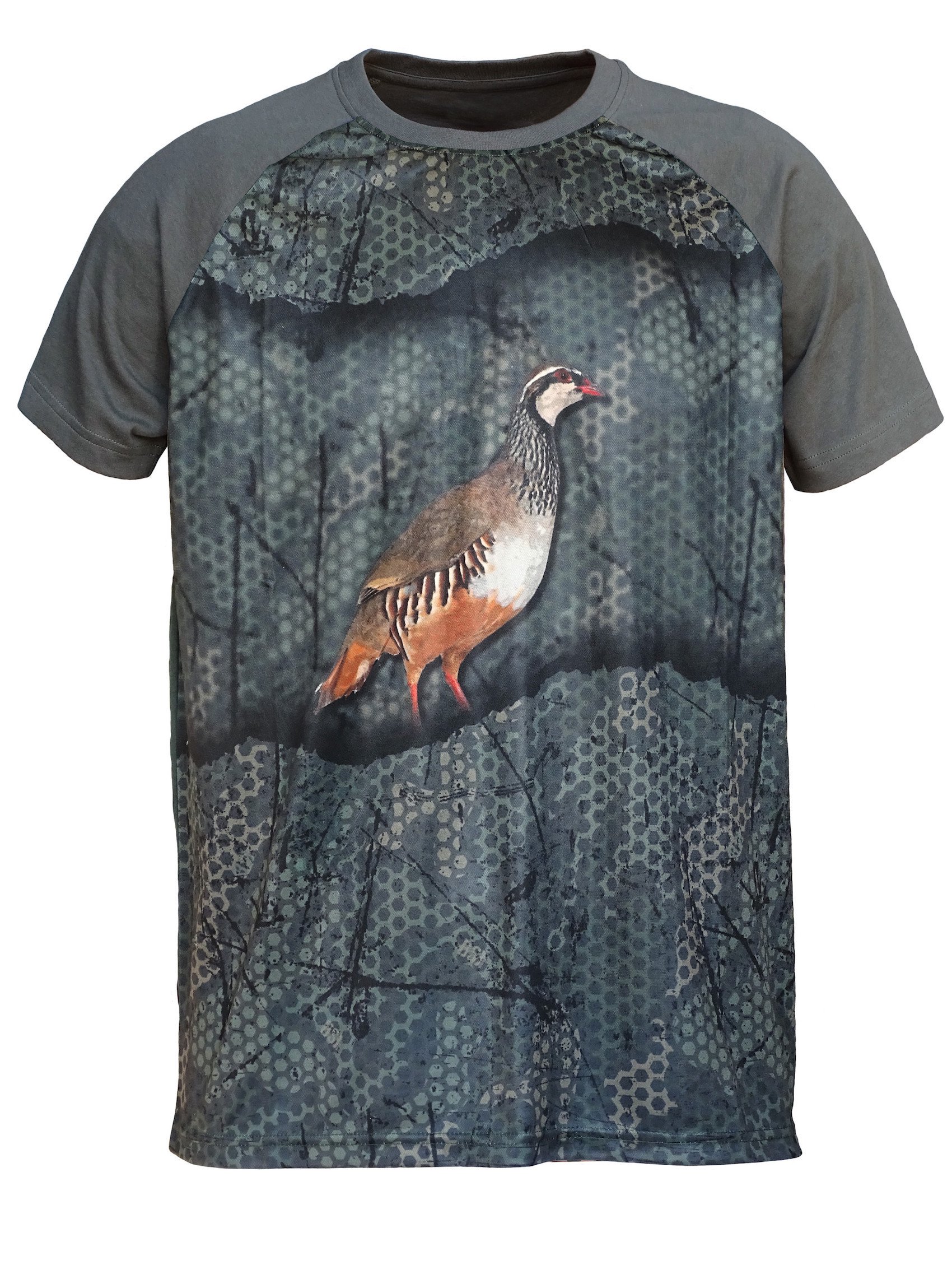 CAMISETA  "FOREST-PRINT" CAQUI 3D PERDIZ | BENISPORT