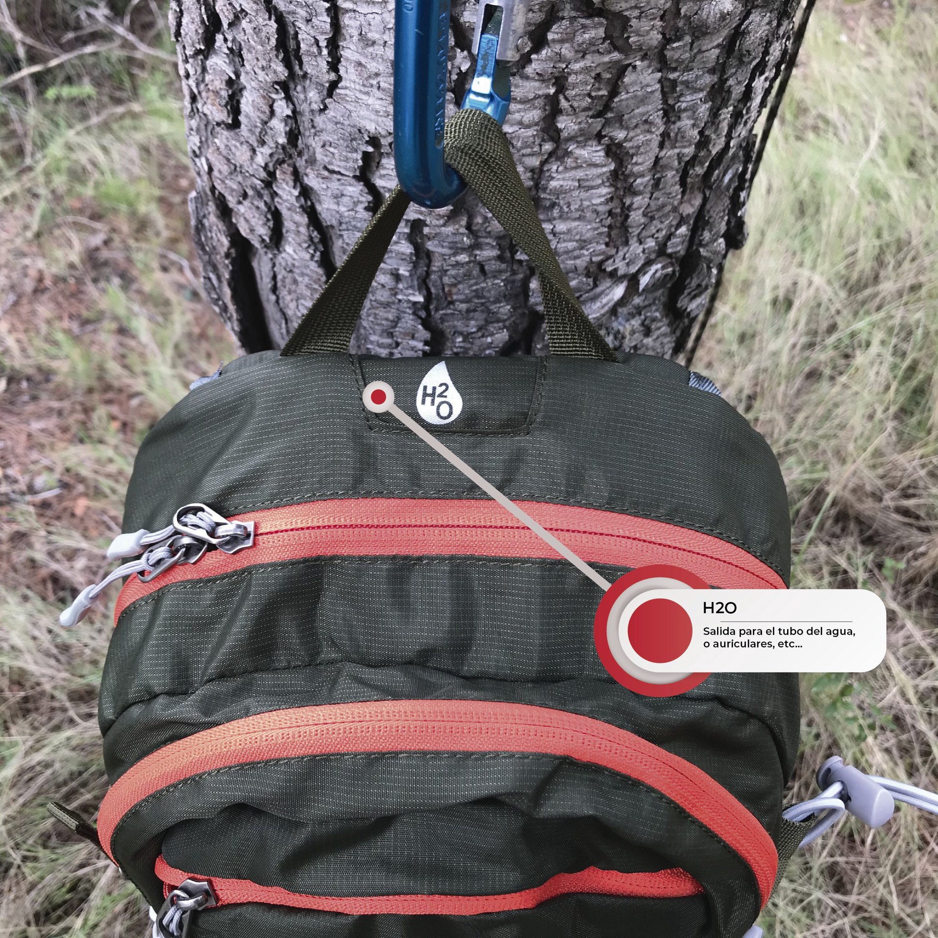 Mochila técnica "iberia" -caqui