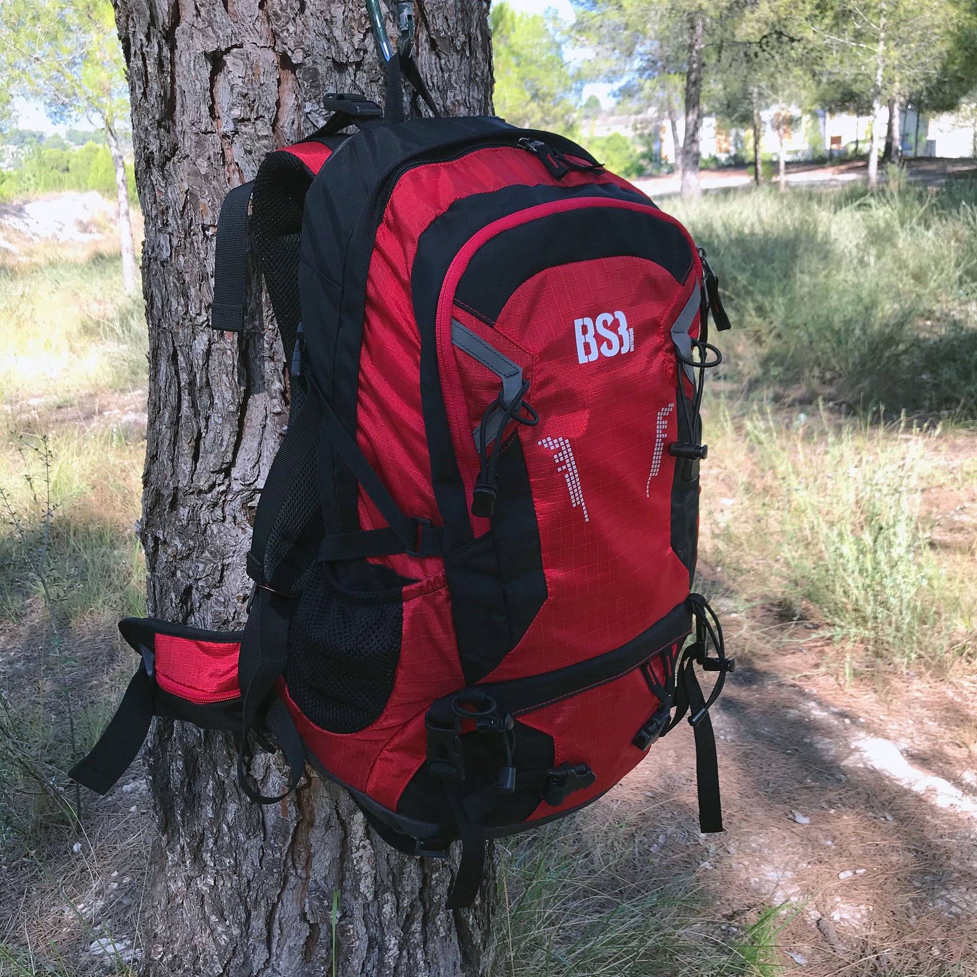 MOCHILA TECNICA "ATLAS" ROJO/NEGRO