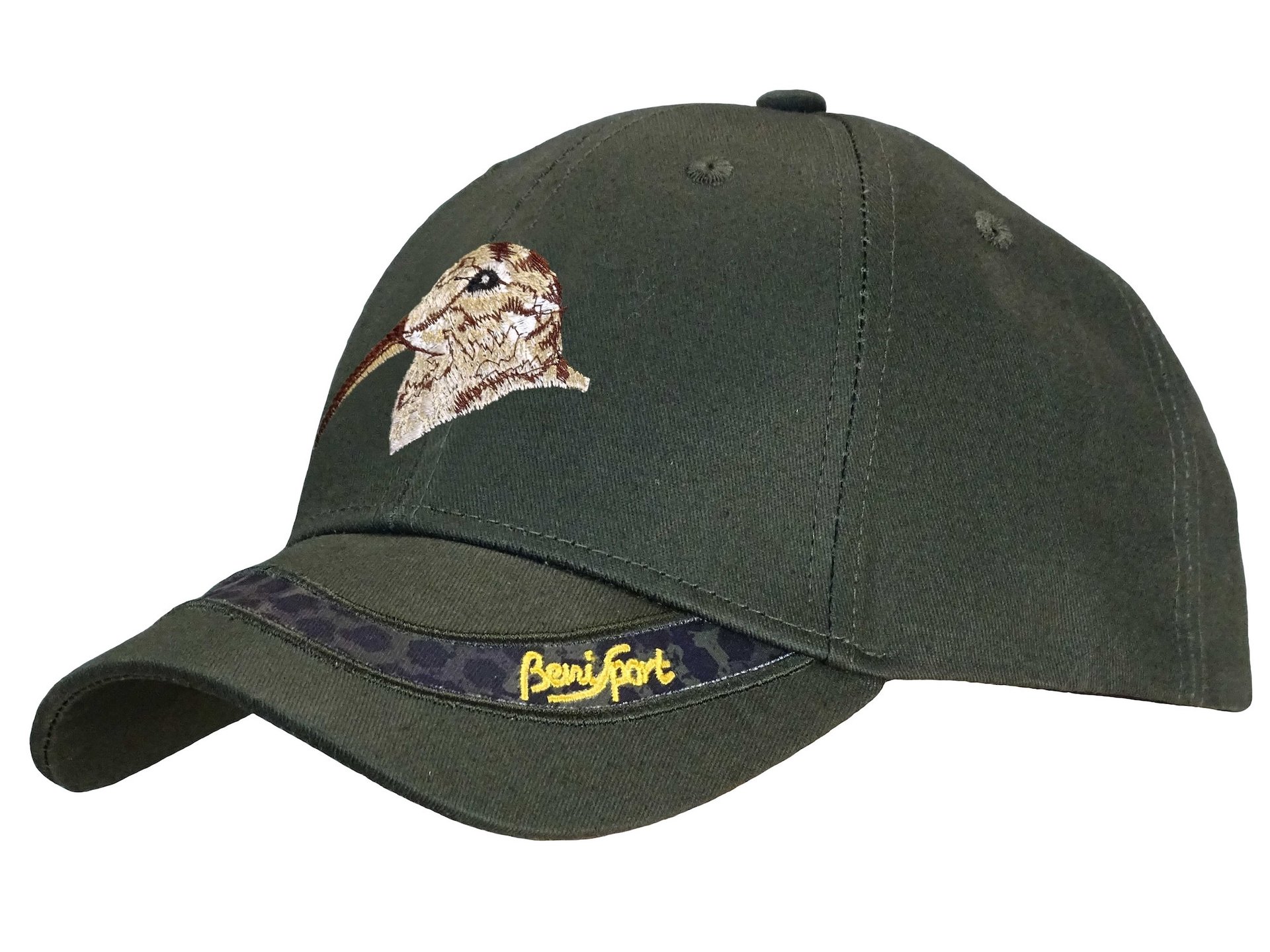 Gorra 6 paneles bordada -becada