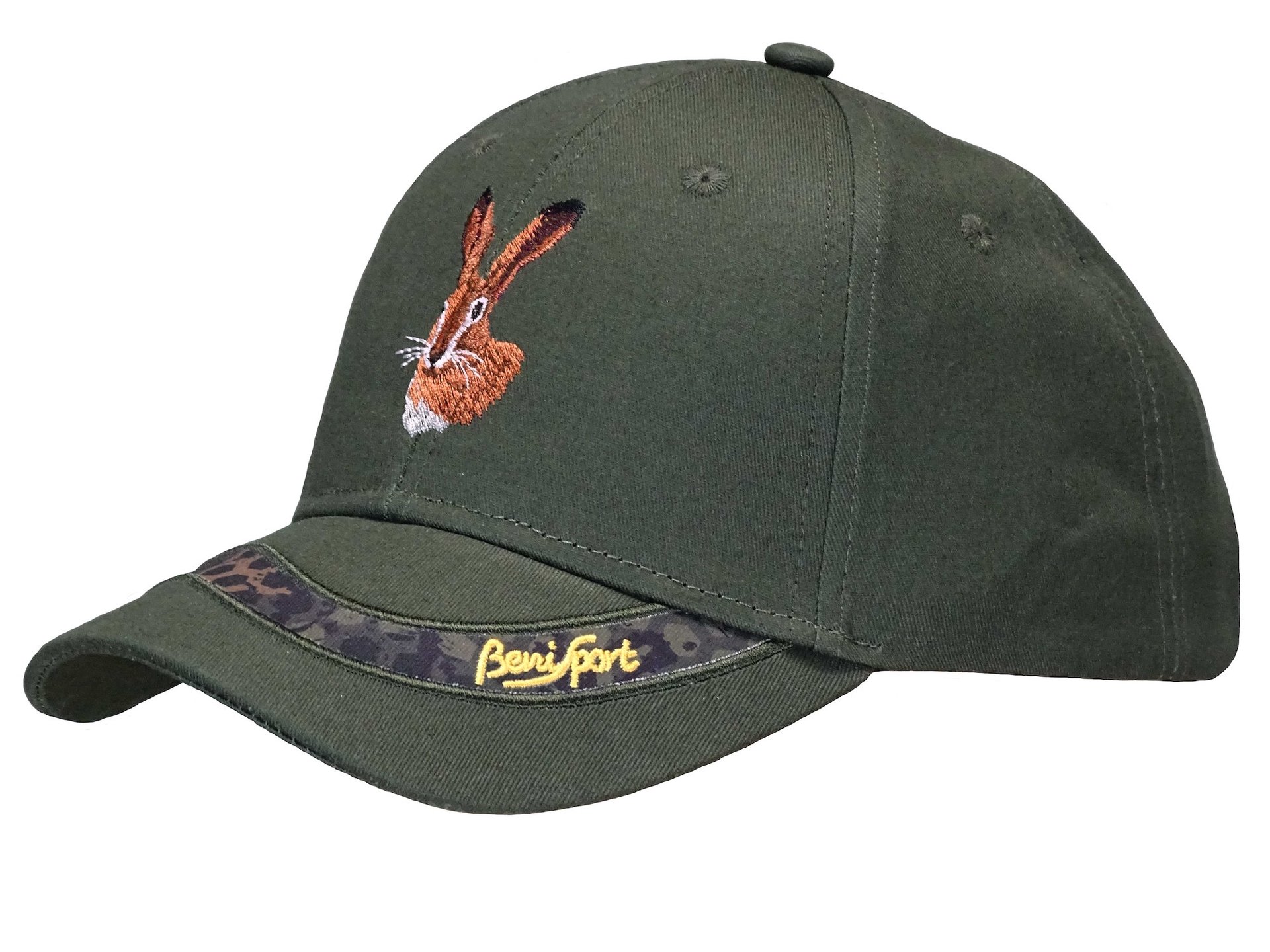 GORRA 6 PANELES BORDADO LIEBRE