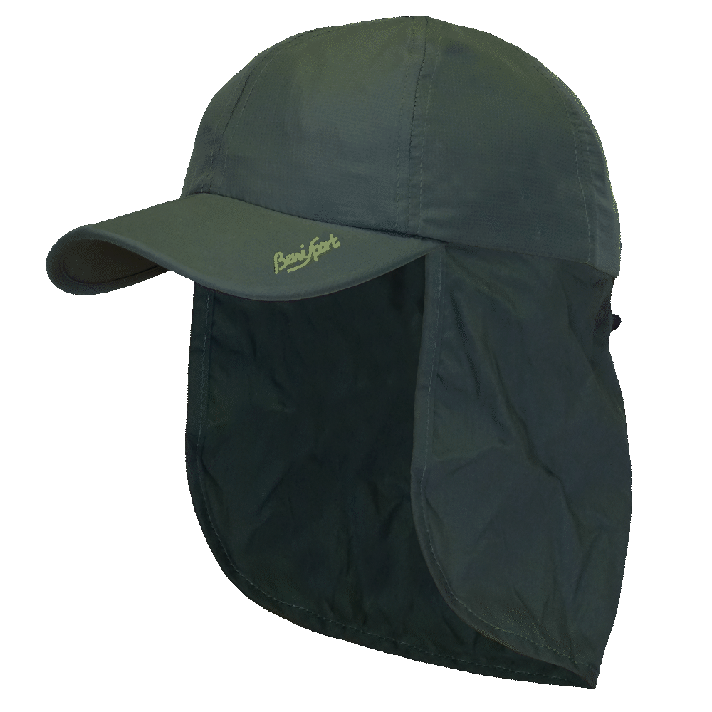 Gorra con protección cuello " Duna" caqui |Benisport