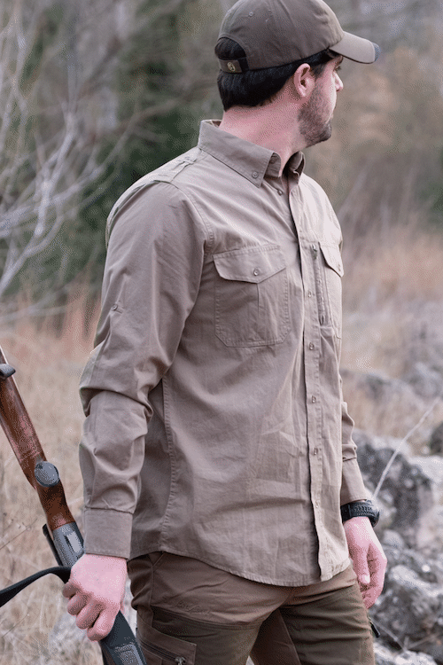 Camisa caqui "safari"