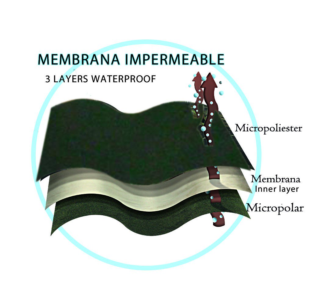 Chaqueta soft shell caqui "javalambre"