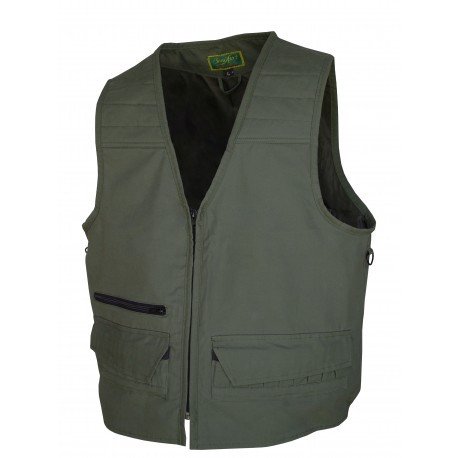 Chaleco "basic" caqui infantil