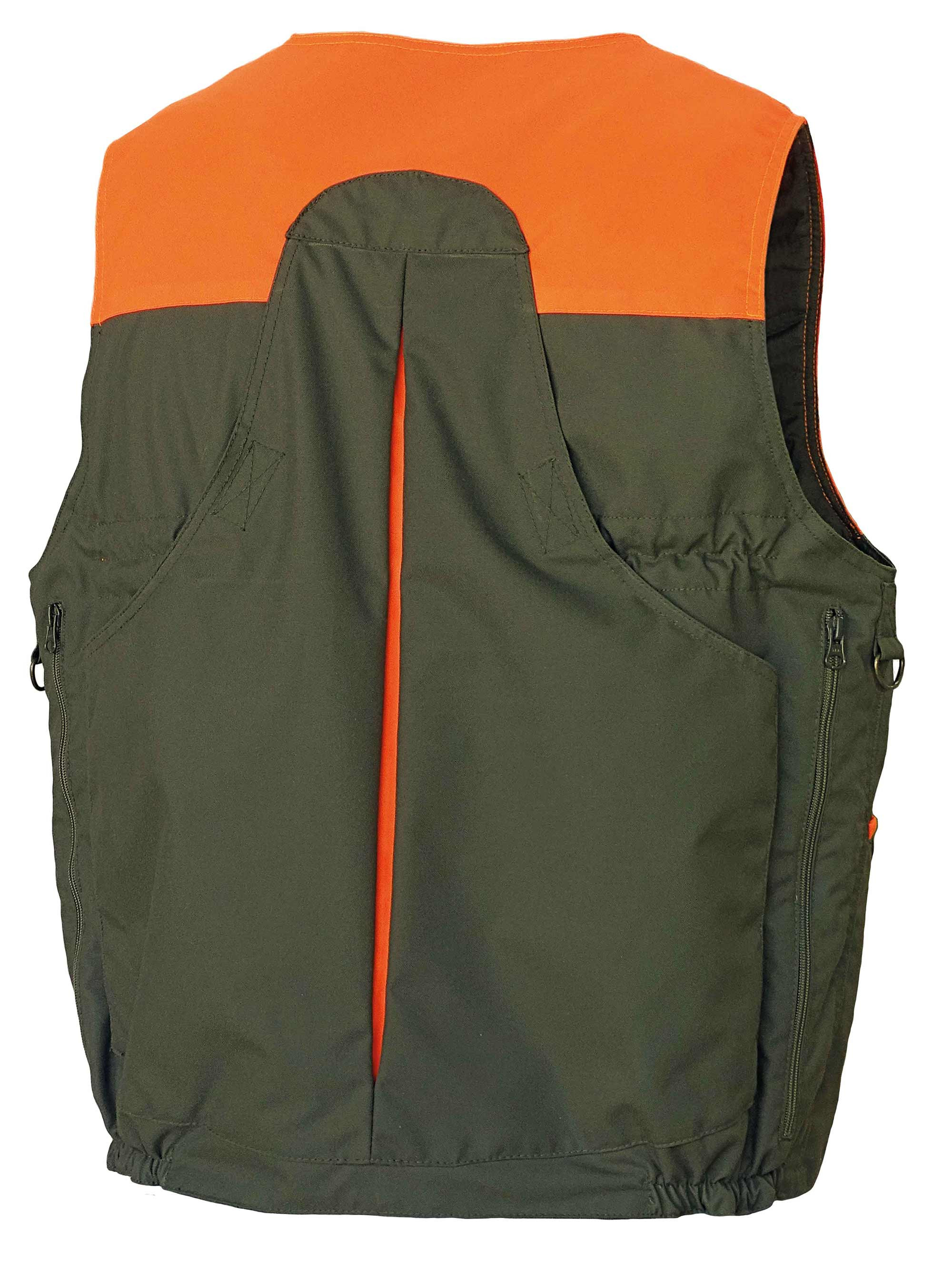 CHALECO DOBLE MORRAL CAQUI/ NARANJA "IRON"