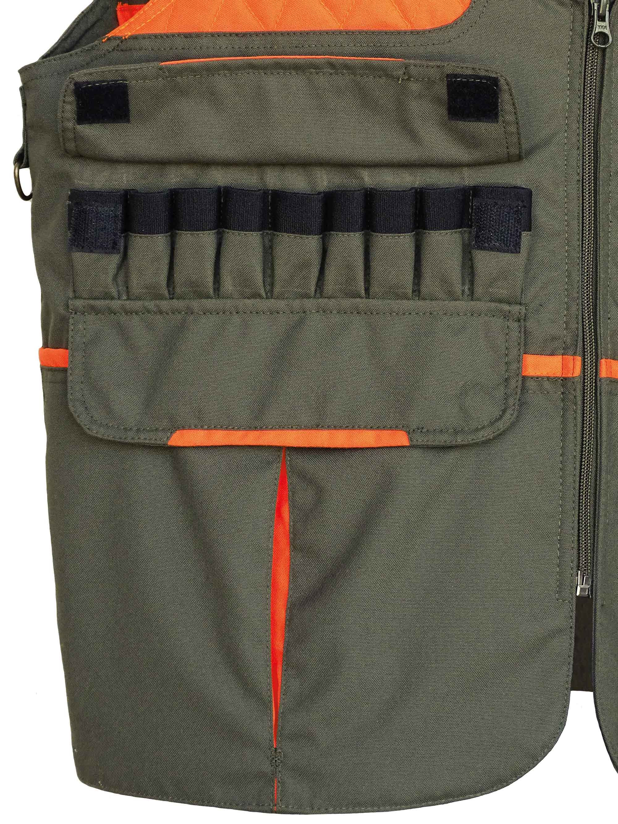 CHALECO DOBLE MORRAL CAQUI/ NARANJA "IRON"