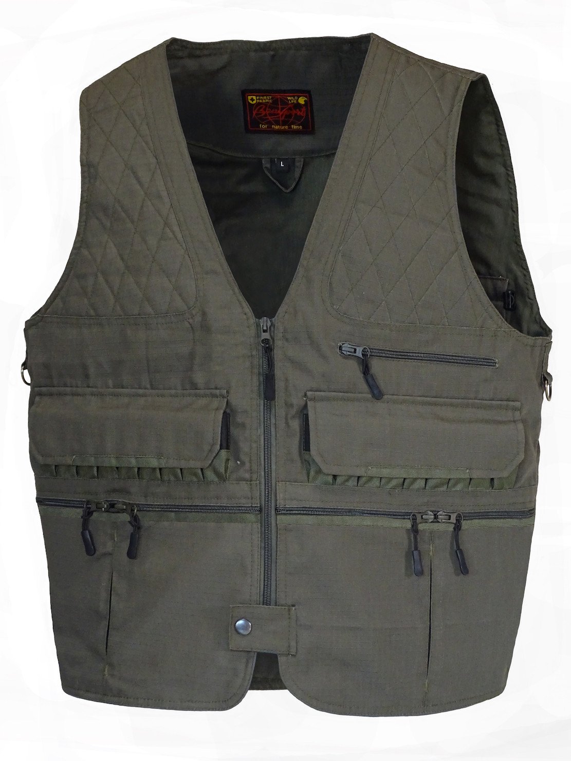 Chaleco caqui rip stop "teleno" benisport