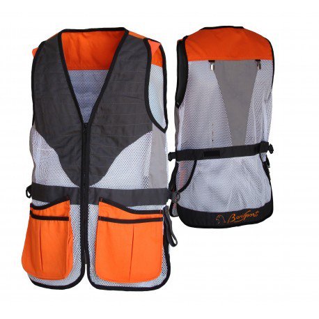 Chaleco de tiro "haya" de color naranja - Benisport® chaleco de tiro profesional