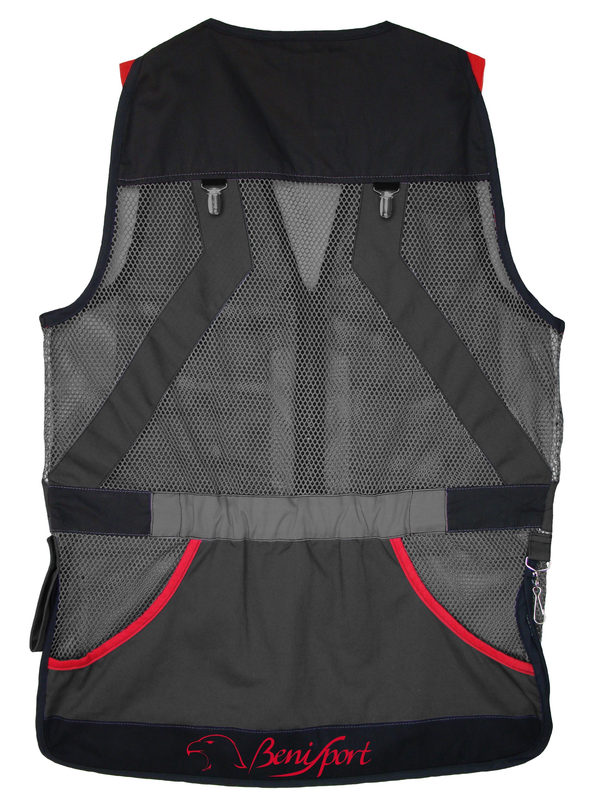 Chaleco tiro gris "pino" - Benisport® chaleco de tiro profesional