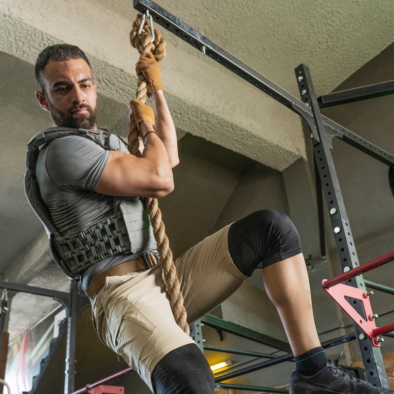 Chaleco tactico + Lastre placas de 3kg x 2 | Crossfit