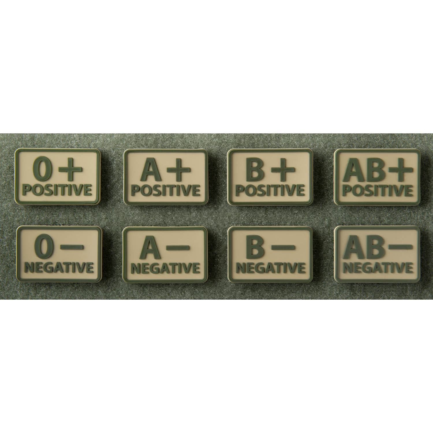 PARCHE GRUPO SANGUINEO (SET - 2PCS.) A+ , B+