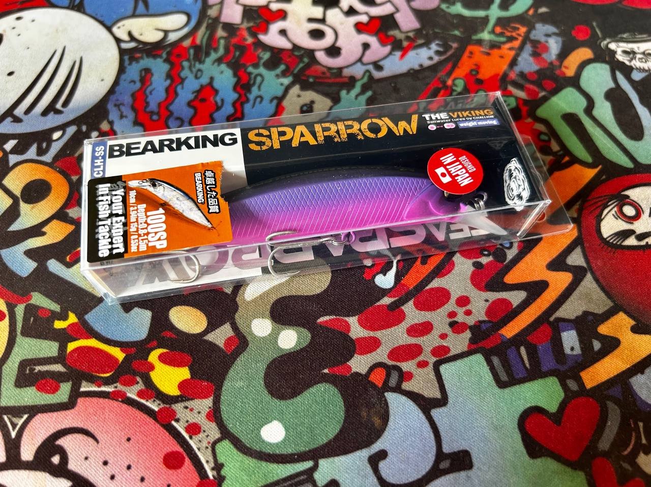 JAPON - COLOR VIOLETA - Bearking Señuelos de Pesca de 10cm - 15g