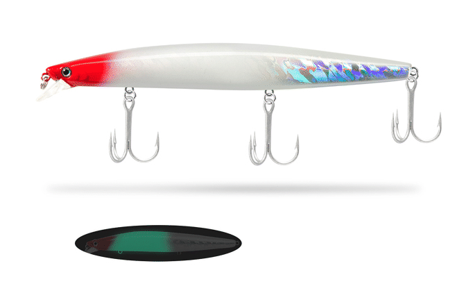 Señuelo de pesca MINNOW mar blanco/fluorescente- 163mm 32G