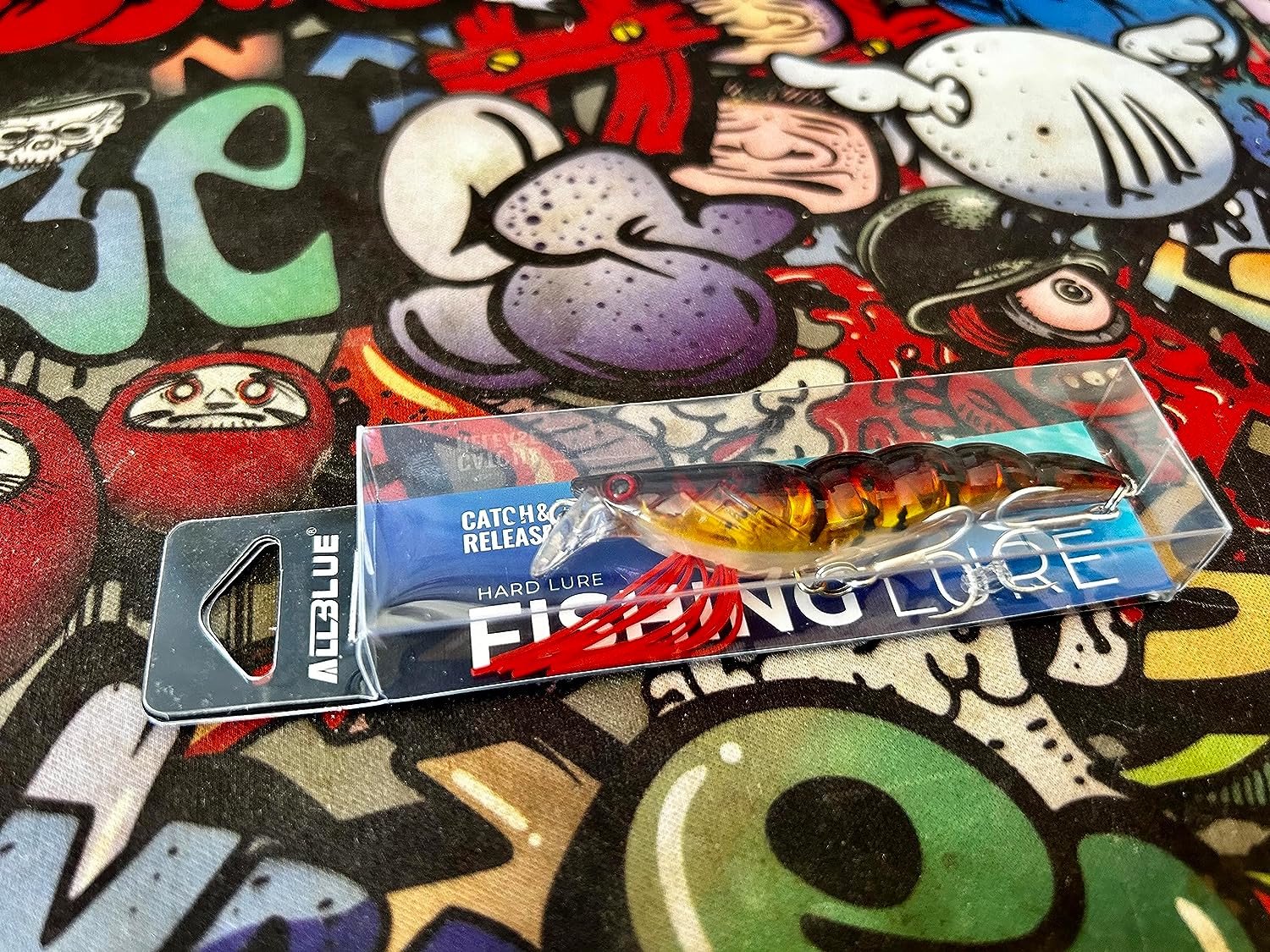 ALLBLUE Señuelo de Pesca Minnow - 70mm - 7g - Color Rojo - Cebo Artificial de hundimiento Lento